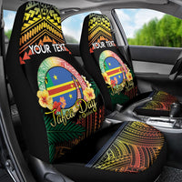 Personalised Tafea Day Car Seat Cover Vanuatu Provinces Polynesian Pattern LT14 - Polynesian Pride