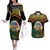 Personalised Tafea Day Couples Matching Off The Shoulder Long Sleeve Dress and Hawaiian Shirt Vanuatu Provinces Polynesian Pattern