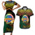 Personalised Tafea Day Couples Matching Short Sleeve Bodycon Dress and Hawaiian Shirt Vanuatu Provinces Polynesian Pattern