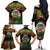 Personalised Tafea Day Family Matching Off The Shoulder Long Sleeve Dress and Hawaiian Shirt Vanuatu Provinces Polynesian Pattern