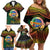 Personalised Tafea Day Family Matching Off Shoulder Short Dress and Hawaiian Shirt Vanuatu Provinces Polynesian Pattern