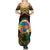 Personalised Tafea Day Family Matching Summer Maxi Dress and Hawaiian Shirt Vanuatu Provinces Polynesian Pattern