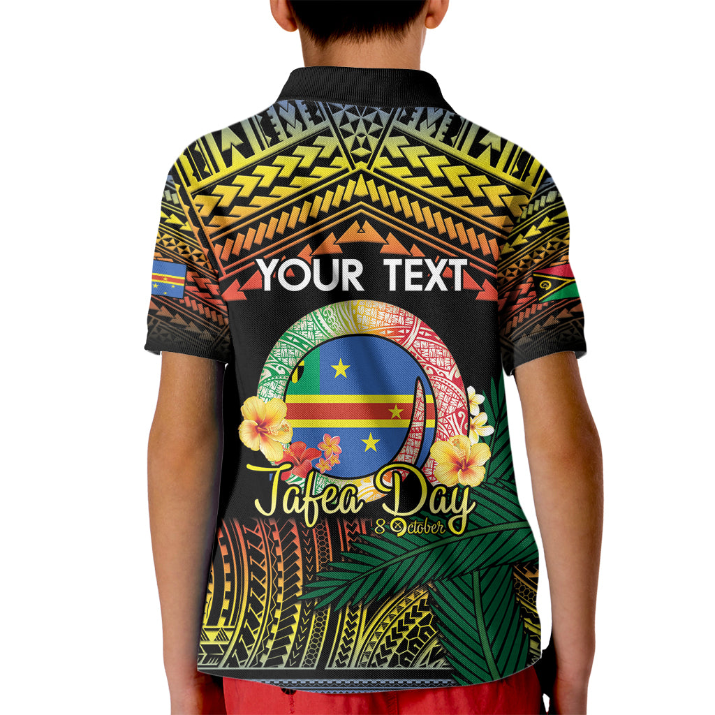 Personalised Tafea Day Kid Polo Shirt Vanuatu Provinces Polynesian Pattern LT14 - Polynesian Pride