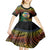 Personalised Tafea Day Kid Short Sleeve Dress Vanuatu Provinces Polynesian Pattern