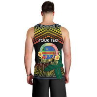 Personalised Tafea Day Men Tank Top Vanuatu Provinces Polynesian Pattern LT14 - Polynesian Pride