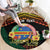 Personalised Tafea Day Round Carpet Vanuatu Provinces Polynesian Pattern