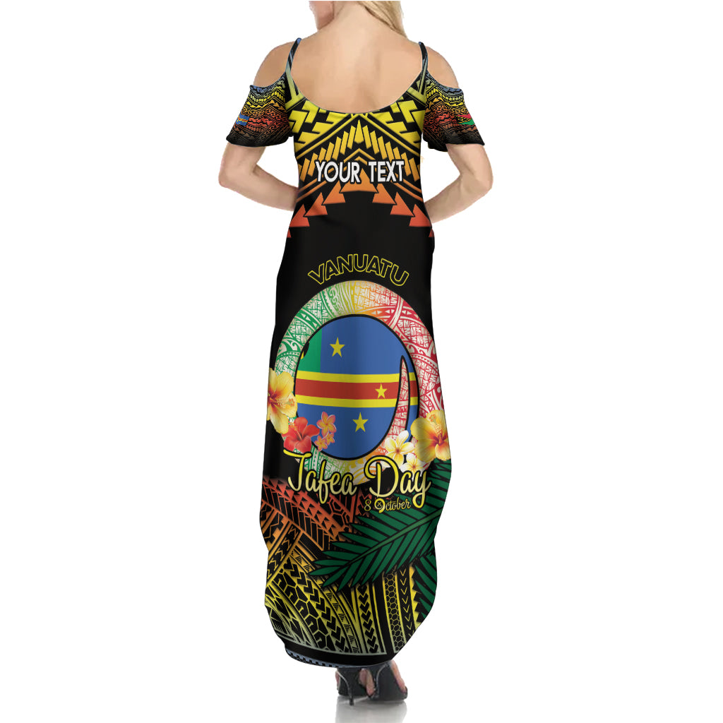Personalised Tafea Day Summer Maxi Dress Vanuatu Provinces Polynesian Pattern LT14 - Polynesian Pride