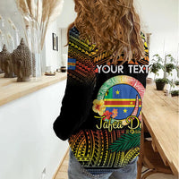 Personalised Tafea Day Women Casual Shirt Vanuatu Provinces Polynesian Pattern LT14 - Polynesian Pride