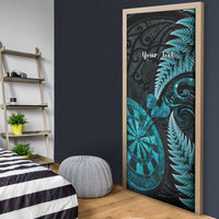 Personalised New Zealand Darts Door Cover Happiness Is A Tight Threesome Maori Paua Shell LT14 - Polynesian Pride