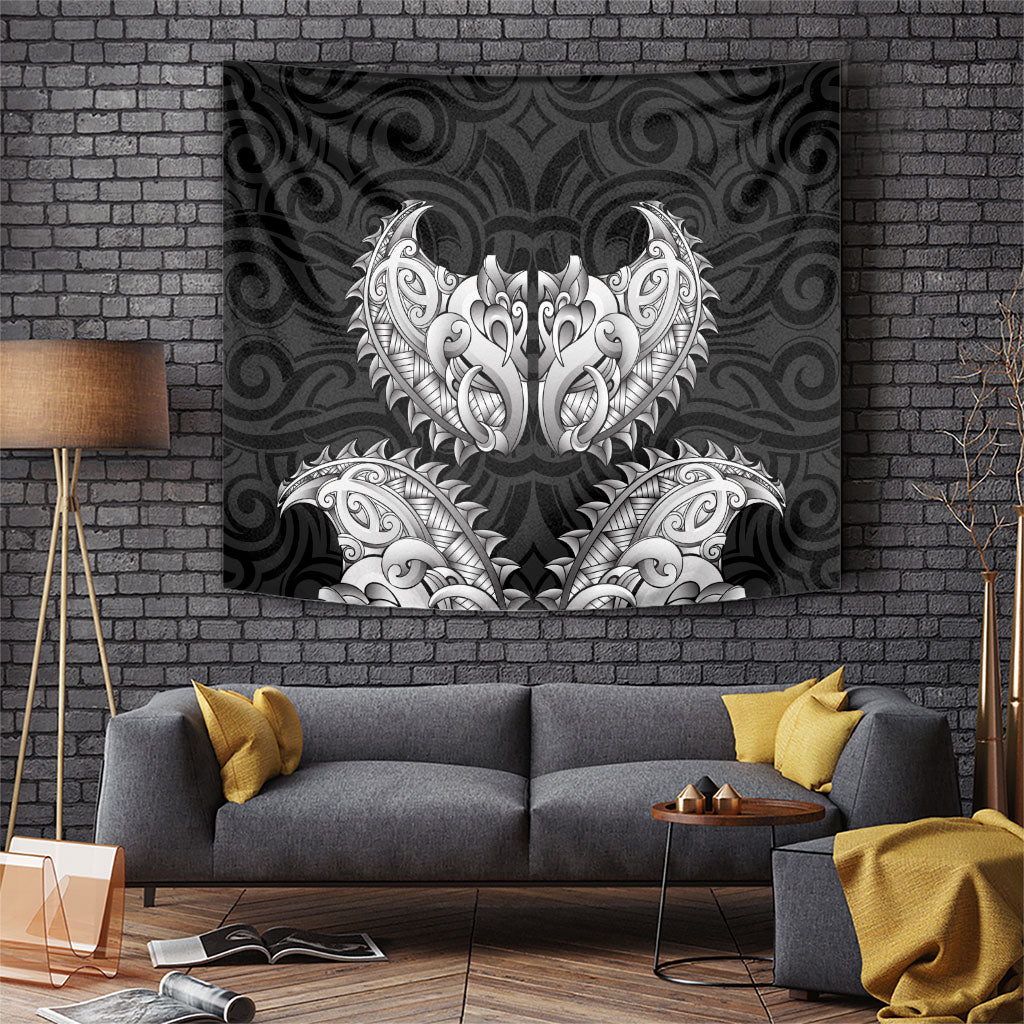 New Zealand Ta Moko Tapestry Aotearoa Maori Chest Tattoo Black LT14 Black - Polynesian Pride