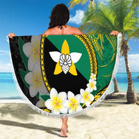 Personalised PNG Enga Provins Beach Blanket Papua New Guinea Plumeria Melanesian Pattern LT14 - Polynesian Pride