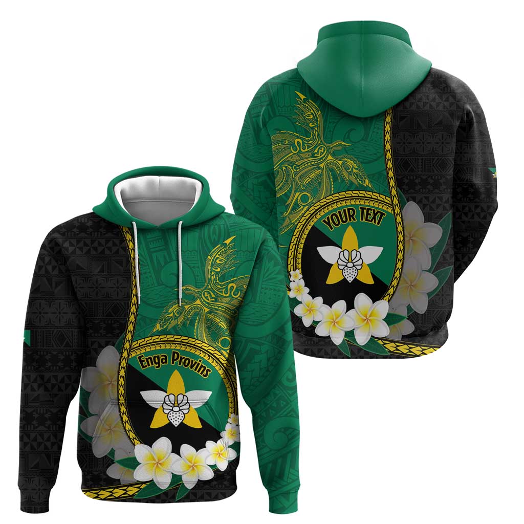 Personalised PNG Enga Provins Hoodie Papua New Guinea Plumeria Melanesian Pattern LT14 - Polynesian Pride