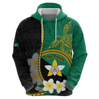 Personalised PNG Enga Provins Hoodie Papua New Guinea Plumeria Melanesian Pattern LT14 - Polynesian Pride