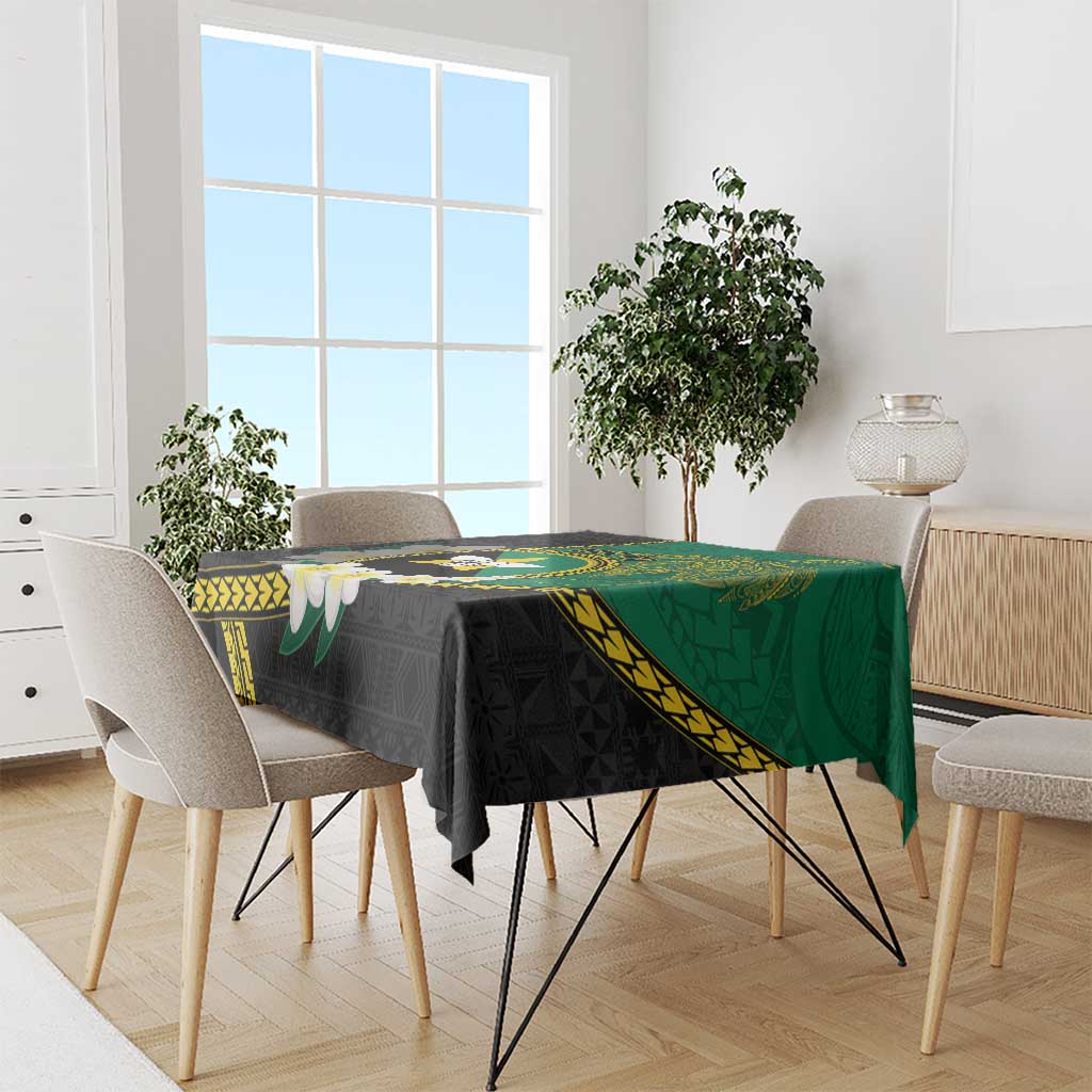 Personalised PNG Enga Provins Tablecloth Papua New Guinea Plumeria Melanesian Pattern LT14 - Polynesian Pride