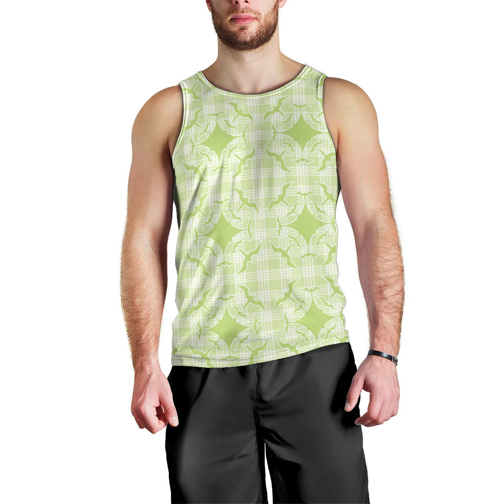 Omaomao Hawaii Iwa Bird Palaka Motifs Men Tank Top LT14 - Polynesian Pride