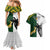 South Africa And Fiji Rugby Couples Matching Mermaid Dress and Hawaiian Shirt 2023 World Cup Fijian Tapa With Kente Pattern LT14 - Polynesian Pride