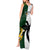 South Africa And Fiji Rugby Tank Maxi Dress 2023 World Cup Fijian Tapa With Kente Pattern LT14 - Polynesian Pride