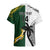 Custom South Africa And Fiji Rugby Hawaiian Shirt 2023 World Cup Fijian Tapa With Kente Pattern LT14 - Polynesian Pride