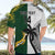 Custom South Africa And Fiji Rugby Hawaiian Shirt 2023 World Cup Fijian Tapa With Kente Pattern LT14 - Polynesian Pride