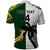 Custom South Africa And Fiji Rugby Polo Shirt 2023 World Cup Fijian Tapa With Kente Pattern LT14 - Polynesian Pride