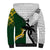 Custom South Africa And Fiji Rugby Sherpa Hoodie 2023 World Cup Fijian Tapa With Kente Pattern LT14 - Polynesian Pride