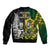 South Africa And Aotearoa Rugby Bomber Jacket 2023 Springboks Kente Combine All Black Maori Fern LT14 - Polynesian Pride