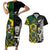 South Africa And Aotearoa Rugby Couples Matching Short Sleeve Bodycon Dress and Hawaiian Shirt 2023 Springboks Kente Combine All Black Maori Fern LT14 Green - Polynesian Pride