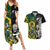 South Africa And Aotearoa Rugby Couples Matching Summer Maxi Dress and Hawaiian Shirt 2023 Springboks Kente Combine All Black Maori Fern LT14 Green - Polynesian Pride