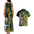 South Africa And Aotearoa Rugby Couples Matching Tank Maxi Dress and Hawaiian Shirt 2023 Springboks Kente Combine All Black Maori Fern LT14 - Polynesian Pride