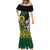 South Africa And Aotearoa Rugby Mermaid Dress 2023 Springboks Kente Combine All Black Maori Fern LT14 - Polynesian Pride