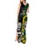 South Africa And Aotearoa Rugby Tank Maxi Dress 2023 Springboks Kente Combine All Black Maori Fern LT14 - Polynesian Pride