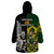 South Africa And Aotearoa Rugby Wearable Blanket Hoodie 2023 Springboks Kente Combine All Black Maori Fern LT14 - Polynesian Pride