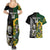 Custom South Africa And Aotearoa Rugby Couples Matching Summer Maxi Dress and Hawaiian Shirt 2023 Springboks Kente Combine All Black Maori Fern LT14 - Polynesian Pride