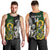 Custom South Africa And Aotearoa Rugby Men Tank Top 2023 Springboks Kente Combine All Black Maori Fern LT14 - Polynesian Pride