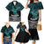 New Zealand Sulphur-crested Cockatoo Family Matching Mermaid Dress and Hawaiian Shirt Aotearoa Maori Mix Paua Shell