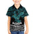 New Zealand Sulphur-crested Cockatoo Kid Hawaiian Shirt Aotearoa Maori Mix Paua Shell