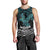 New Zealand Sulphur-crested Cockatoo Men Tank Top Aotearoa Maori Mix Paua Shell