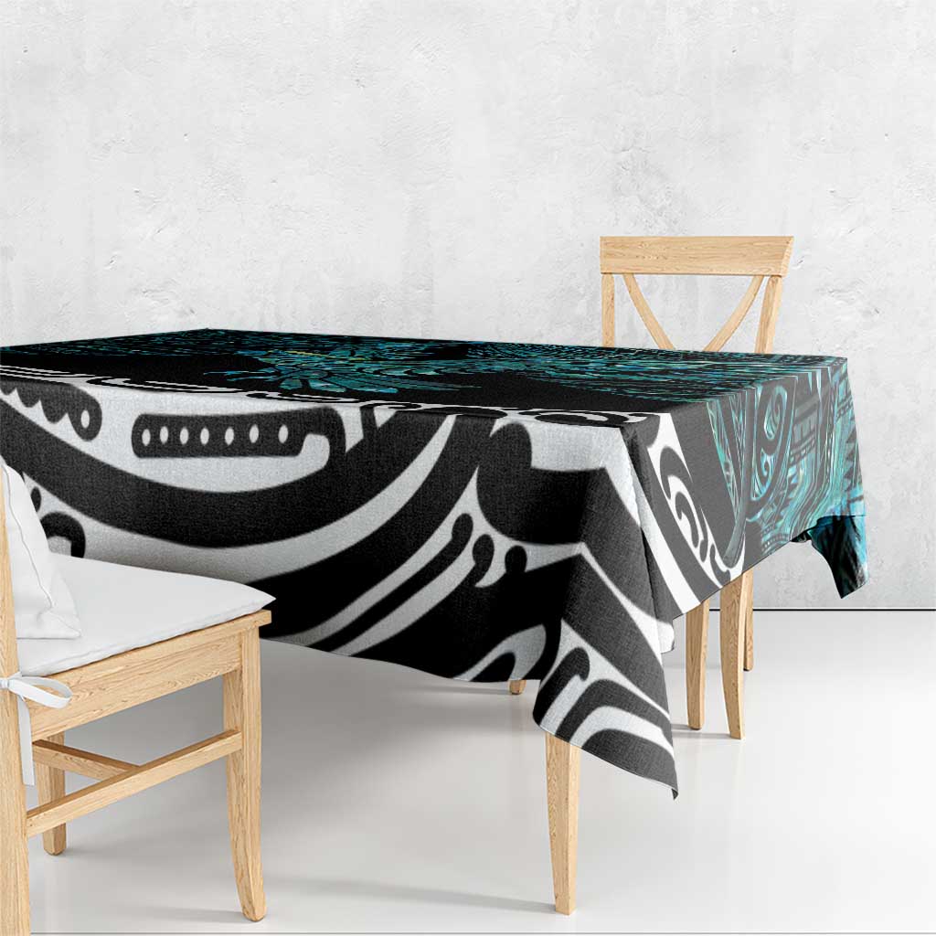 New Zealand Sulphur-crested Cockatoo Tablecloth Aotearoa Maori Mix Paua Shell LT14 - Polynesian Pride