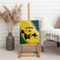 Malampa Province Canvas Wall Art Vanuatu Map - Plumeria Flag Color LT14 - Polynesian Pride