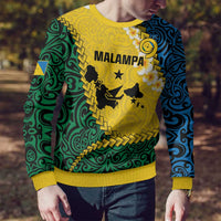 Malampa Province Ugly Christmas Sweater Vanuatu Map - Plumeria Flag Color LT14 - Polynesian Pride