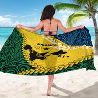 Malampa Province Sarong Vanuatu Map - Plumeria Flag Color LT14 - Polynesian Pride