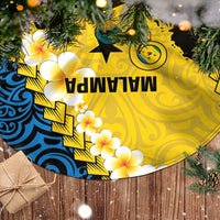 Malampa Province Tree Skirt Vanuatu Map - Plumeria Flag Color LT14 - Polynesian Pride