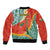 Penama Province Bomber Jacket Vanuatu Map - Plumeria Flag Color