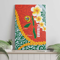 Penama Province Canvas Wall Art Vanuatu Map - Plumeria Flag Color LT14 - Polynesian Pride