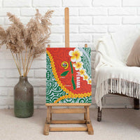Penama Province Canvas Wall Art Vanuatu Map - Plumeria Flag Color LT14 - Polynesian Pride