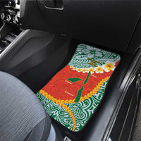 Penama Province Car Mats Vanuatu Map - Plumeria Flag Color LT14 - Polynesian Pride