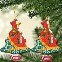Penama Province Ceramic Ornament Vanuatu Map - Plumeria Flag Color LT14 Christmas Tree Red - Polynesian Pride
