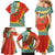 Penama Province Family Matching Mermaid Dress and Hawaiian Shirt Vanuatu Map - Plumeria Flag Color