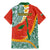 Penama Province Family Matching Mermaid Dress and Hawaiian Shirt Vanuatu Map - Plumeria Flag Color