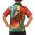 Penama Province Family Matching Puletasi and Hawaiian Shirt Vanuatu Map - Plumeria Flag Color